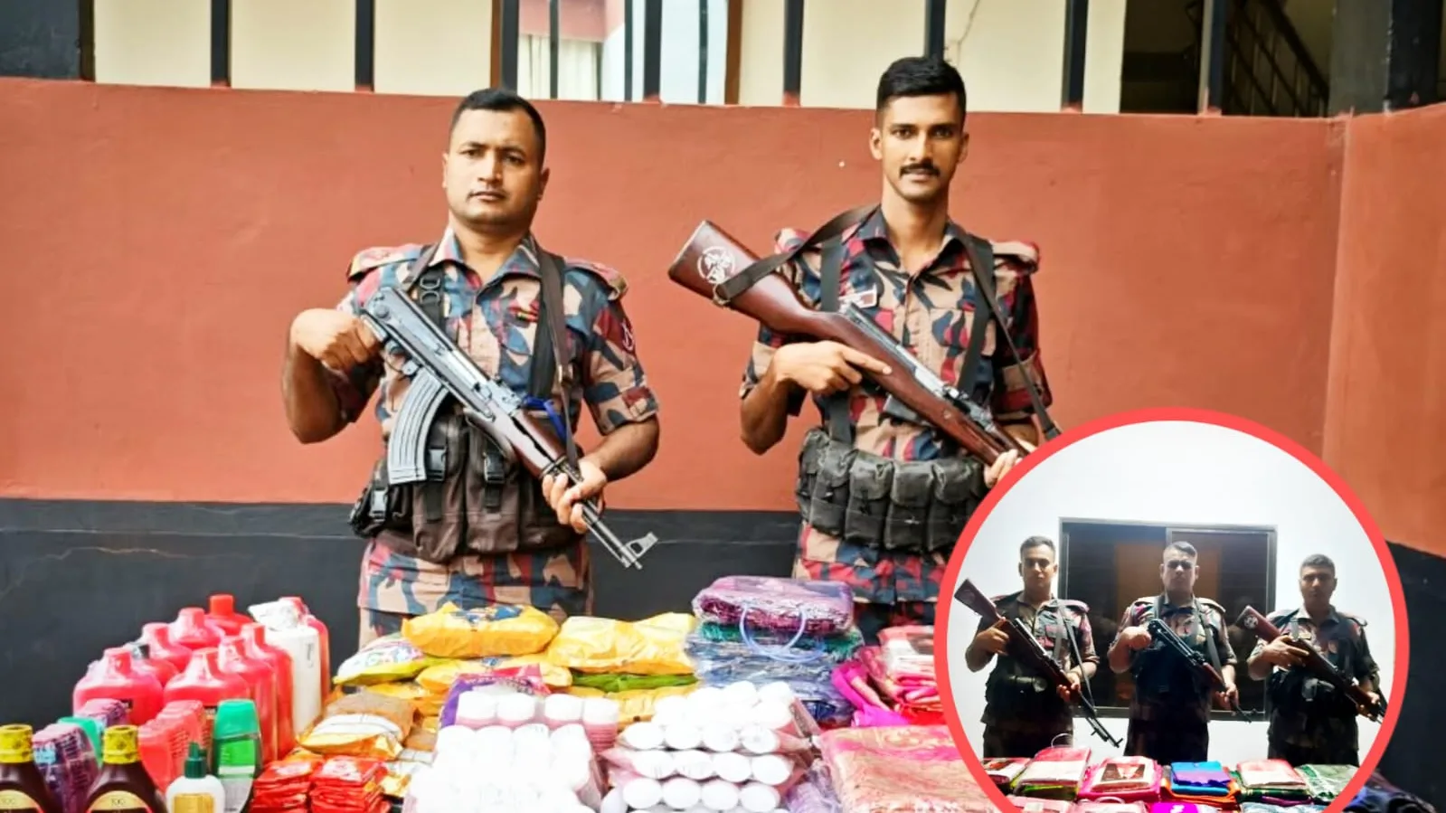 বেনাপোল সীমান্তে বিজিবির অভিযান: সাড়ে ৮ লাখ টাকার ভারতীয় শাড়ি ও কসমেটিক্স জব্দ