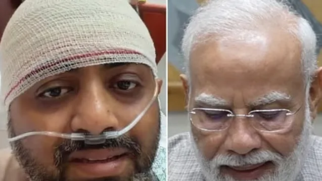 প্রধানমন্ত্রী নরেন্দ্র মোদির সঙ্গে ভিডিও কলে কথা বললেন আহত পাইলট স্মিথ মছার